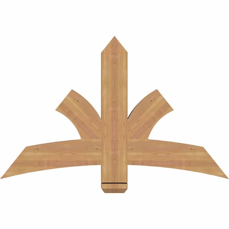 Ekena Millwork Davenport Timber Gable Bracket, Western Red Cedar, 48"W x 30"H x 3 1/2"D x 5 1/2"F, 15/12 Pitch GBW048X30X0406DAV00SWR